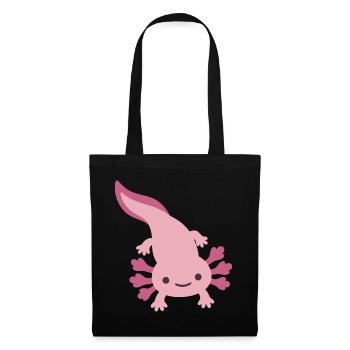 Axolotl Geschenkidee Design Tierfreunde - Stoffbeutel - Schwarz - Vorne