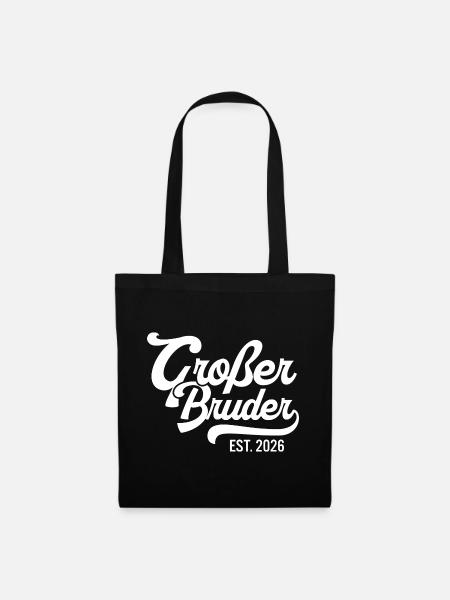 Großer Bruder EST 2026 Retro - Stoffbeutel - Schwarz