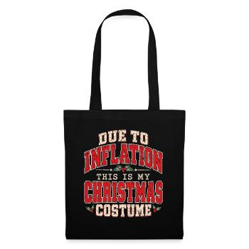 Inflation Christmas Costume - Stoffbeutel - Schwarz - Vorne