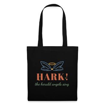 Hark! The Herald Angels Sing – Angel Wings - Stoffbeutel - Schwarz - Vorne