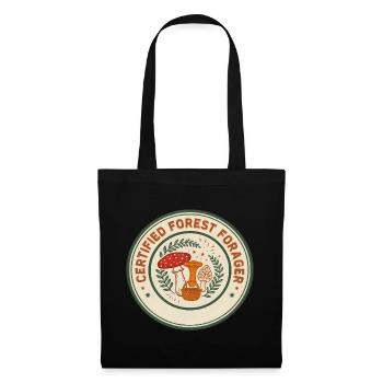 Certified Forest Forager Pilzsuche - Stoffbeutel - Schwarz - Vorne