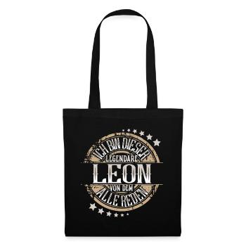 Leon - Stoffbeutel - Schwarz - Vorne