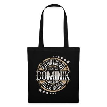 Dominik - Stoffbeutel - Schwarz - Vorne