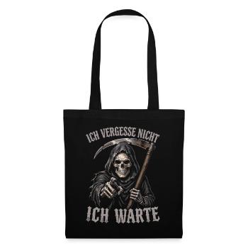 Gothic Schwarzer Humor Sensenmann Horror Düster - Stoffbeutel - Schwarz - Vorne
