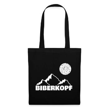 Berg Biberkopf - Stoffbeutel - Schwarz - Vorne