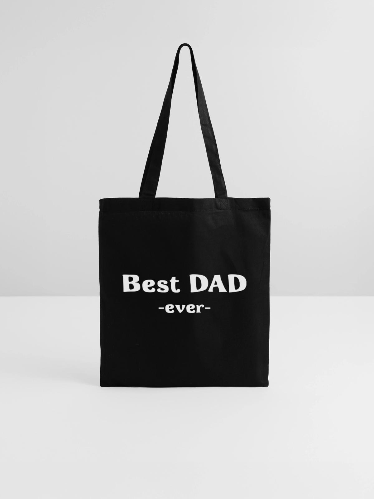 Bester Papa - Best Dad - Stoffbeutel - Schwarz - Vorne
