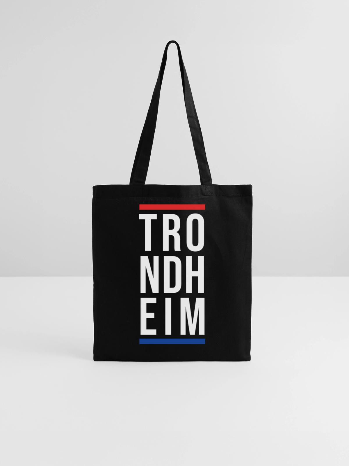 Stadt Trondheim - Stoffbeutel - Schwarz - Vorne