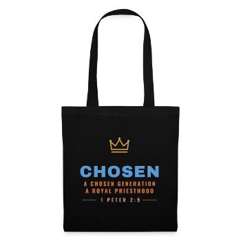 Chosen – 1 Peter 2:9 Royal Priesthood - Stoffbeutel - Schwarz - Vorne