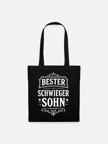 Bester Schwiegersohn Geschenk  - Stoffbeutel - Schwarz
