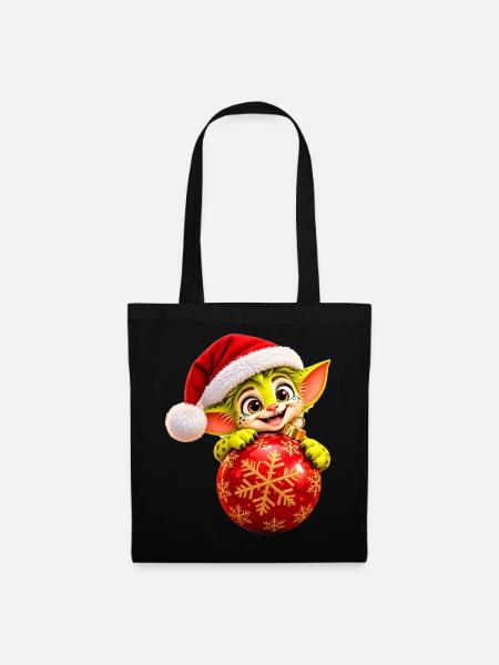 Weihnachts-Wenuma  - Stoffbeutel - Schwarz