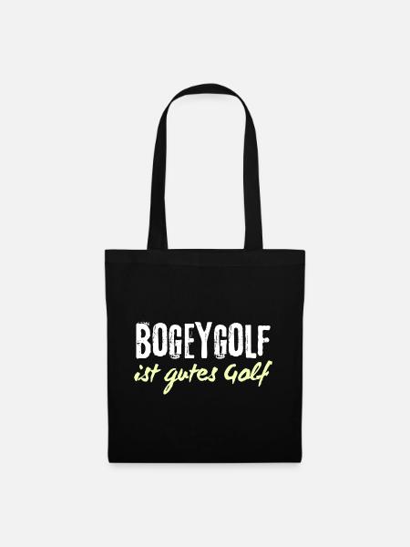 Bogeygolf ist gutes Golf - Stoffbeutel - Schwarz