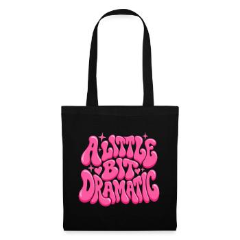 A Little Dramatic Pink Bubble Design - Stoffbeutel - Schwarz - Vorne