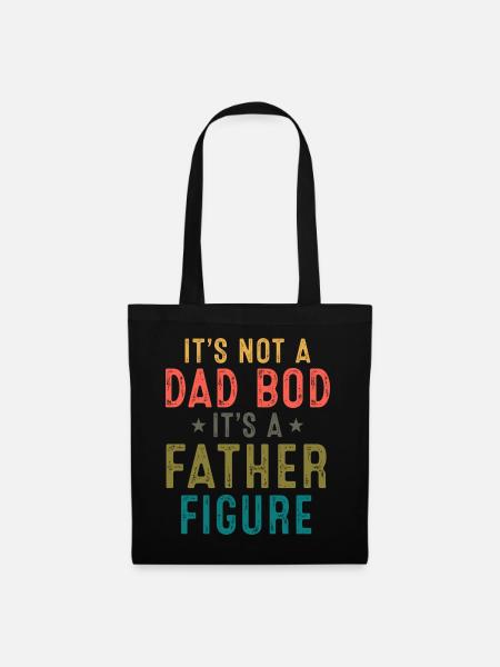 Vaterfigur: Nicht Dad Bod - Stoffbeutel - Schwarz