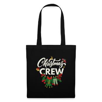 Weihnachtscrew, Weihnachten heiraten - Stoffbeutel - Schwarz - Vorne