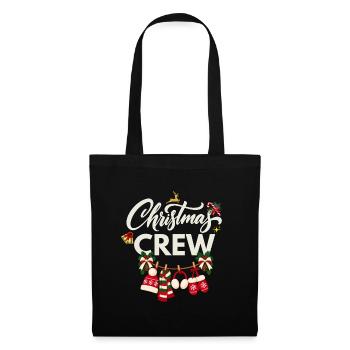 Weihnachts-Crew - Stoffbeutel - Schwarz - Vorne