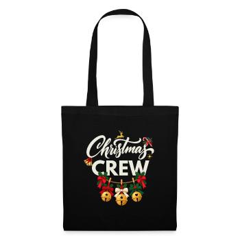 Weihnachts-Crew - Stoffbeutel - Schwarz - Vorne