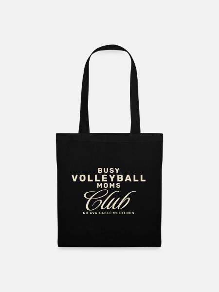 Volleyball Moms Club - Stoffbeutel - Schwarz