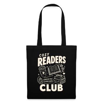 Cozy Readers Club - Stoffbeutel - Schwarz - Vorne
