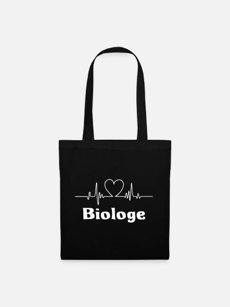 Biologe - Stoffbeutel - Schwarz