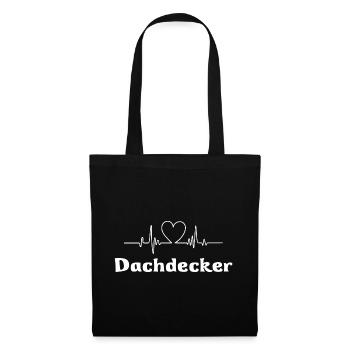 Dachdecker - Stoffbeutel - Schwarz - Vorne
