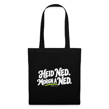 Heid ned Morgn ned Dialekt Shirt - Stoffbeutel - Schwarz - Vorne