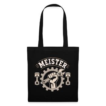 KFZ Meister Prüfung bestanden - Stoffbeutel - Schwarz - Vorne