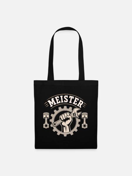 KFZ Meister Prüfung bestanden - Stoffbeutel - Schwarz