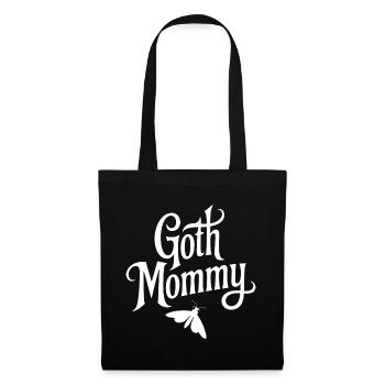 Goth-Mama-Motten-Skript - Stoffbeutel - Schwarz - Vorne