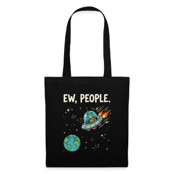 EW, People Alien UFO - Stoffbeutel - Schwarz - Vorne