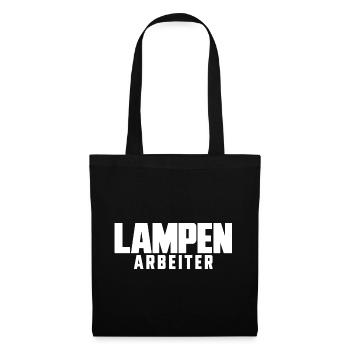 Lampen Arbeiter Veranstaltungstechnik Lichttechnik - Stoffbeutel - Schwarz - Vorne