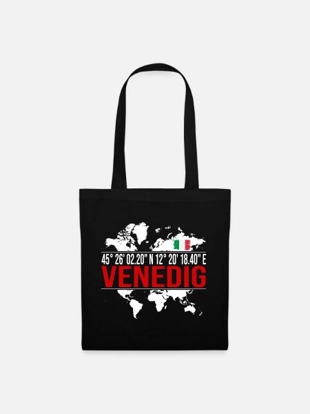 Venedig - Stoffbeutel - Schwarz