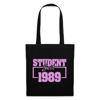 seit 1989 - Stoffbeutel - Schwarz - Vorne