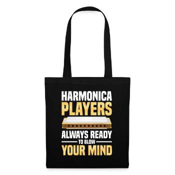  Harmonica Players Always Ready to Blow Your Mind - Stoffbeutel - Schwarz - Vorne