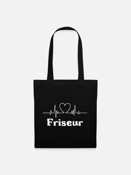 Friseur - Frisör - Stoffbeutel - Schwarz