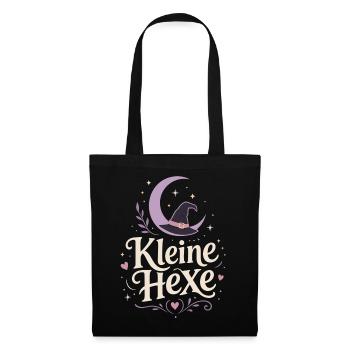 Kleine Hexe Halloween Kostüm Kinder - Stoffbeutel - Schwarz - Vorne