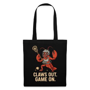 Claws out. Game on - Stoffbeutel - Schwarz - Vorne