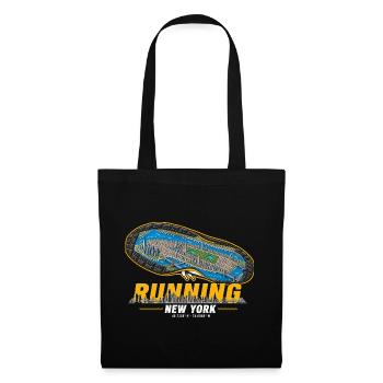 Running New York Laufschuh Stadtkarte - dunkel - Stoffbeutel - Schwarz - Vorne