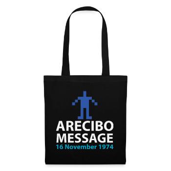Arecibo-Nachrichtenpixel-Glyphe - Stoffbeutel - Schwarz - Vorne