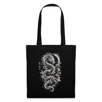 Japanischer Drache  - Stoffbeutel - Schwarz - Vorne