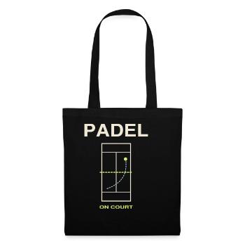 Padel On Court - Stoffbeutel - Schwarz - Vorne