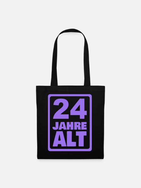 Alt 24 - Stoffbeutel - Schwarz