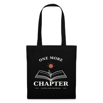One More Chapter – Buch & Lesezeit - Stoffbeutel - Schwarz - Vorne