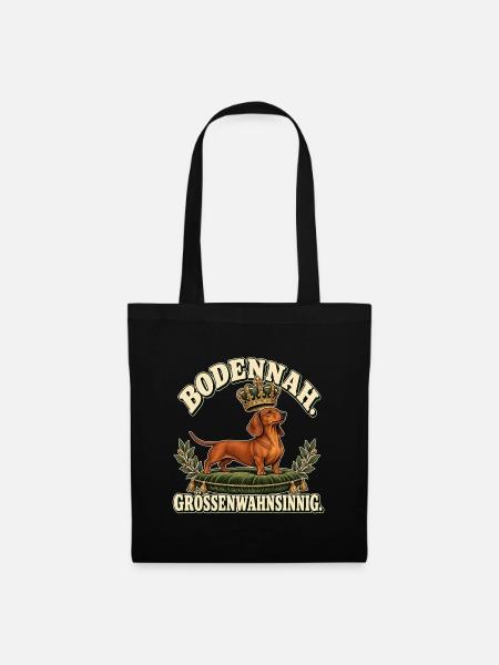 Königshund Großenwahnsinn - Stoffbeutel - Schwarz