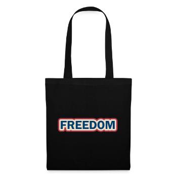 Freiheitsmutiges Patriotisches Statement-design - Stoffbeutel - Schwarz - Vorne