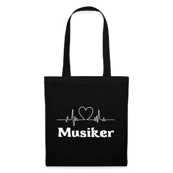 Musiker - Stoffbeutel - Schwarz - Vorne