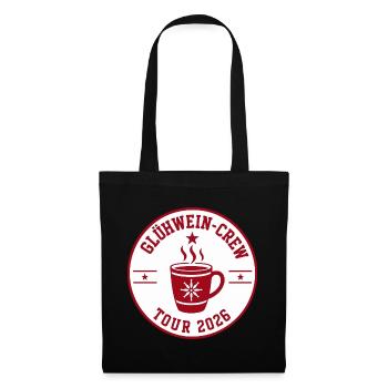 Glühwein Crew Tour 2026 - Stoffbeutel - Schwarz - Vorne