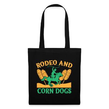Western Rider Rodeo & Corn Dogs Cowgirls Rodeo - Stoffbeutel - Schwarz - Vorne