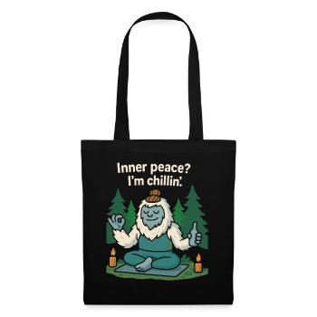 Inner peace- I’m chillin’ - Stoffbeutel - Schwarz - Vorne