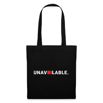 Minimalist Unavailable Censor Design - Stoffbeutel - Schwarz - Vorne