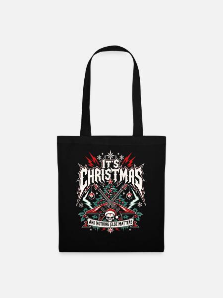 It's Christmas – Metal Fans - Stoffbeutel - Schwarz